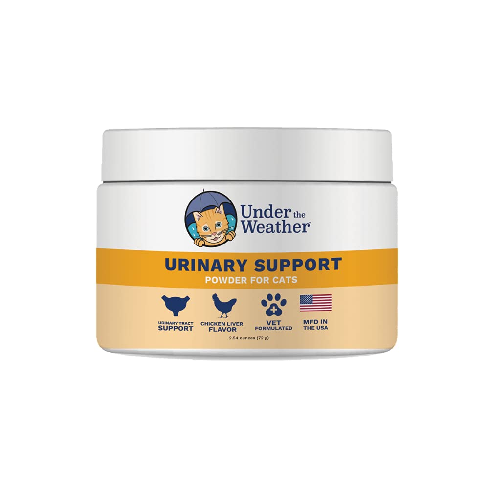 Under The Weather Pet Urinary Tract Support Powder for Cats | Vet Formulated Natural Supplements for Cats and Kittens | Promote Healthy Urinary Tract and Immune System - 60 Day Supply 120 Scoops