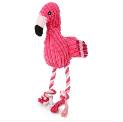 FunSqueak Flamingo Dog Toy