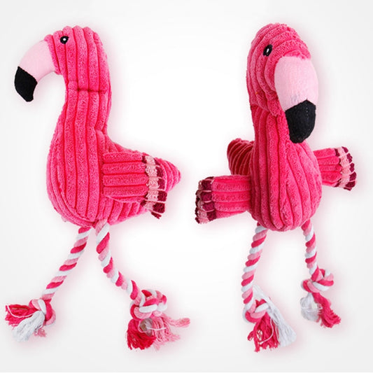 FunSqueak Flamingo Dog Toy