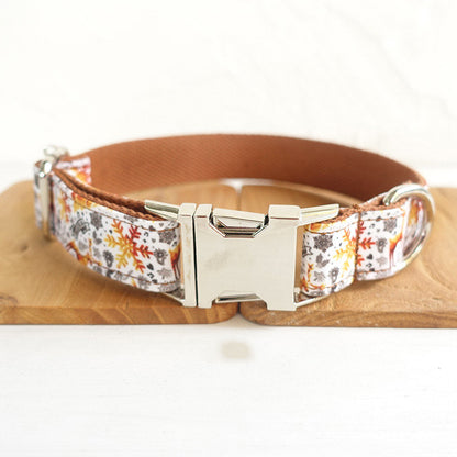 Handgemachtes goldenes festliches MUTTCO Hundehalsband