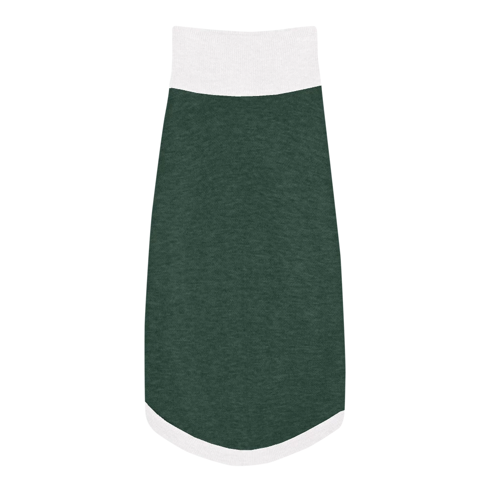 Green and white skirt on a white background