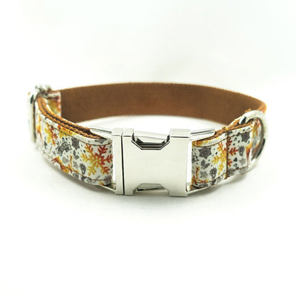 Handgemachtes goldenes festliches MUTTCO Hundehalsband