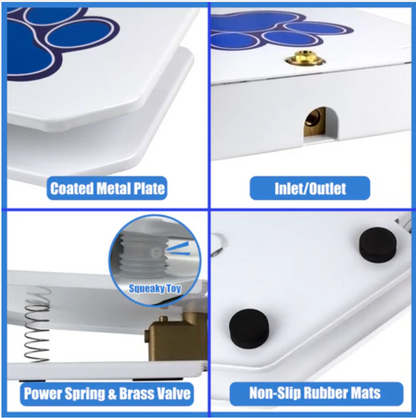 Paw-Activated Dog Water Fountain – Outdoor Self-Serve Drinking & Splash Toy for Large Dogs