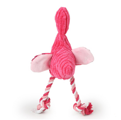 FunSqueak Flamingo Dog Toy