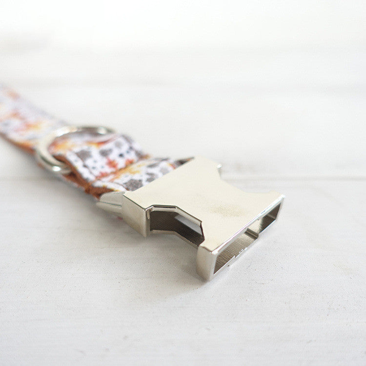 Handgemachtes goldenes festliches MUTTCO Hundehalsband